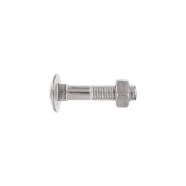 Parafuso de Cabea Redonda Pescoo Quadrado e Porca Sextavada 603/934 Zincado 10un