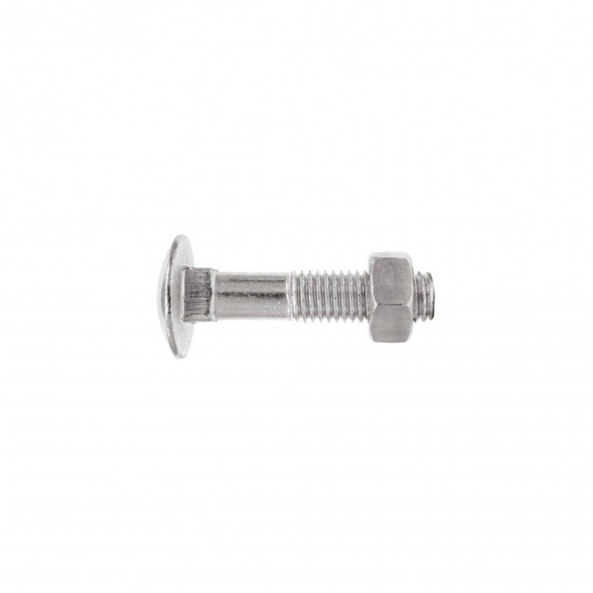 Parafuso de Cabea Redonda Pescoo Quadrado e Porca Sextavada 603/934 Zincado 10un