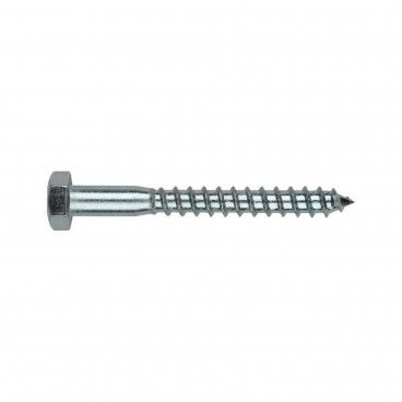 Parafuso com Rosca para Madeira e Aglomerado Cabea Sextavada DIN-571 30un