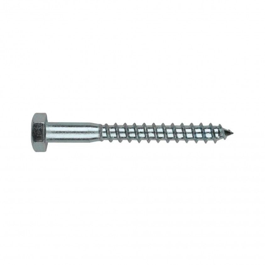 Parafuso com Rosca para Madeira e Aglomerado Cabea Sextavada DIN-571 15un