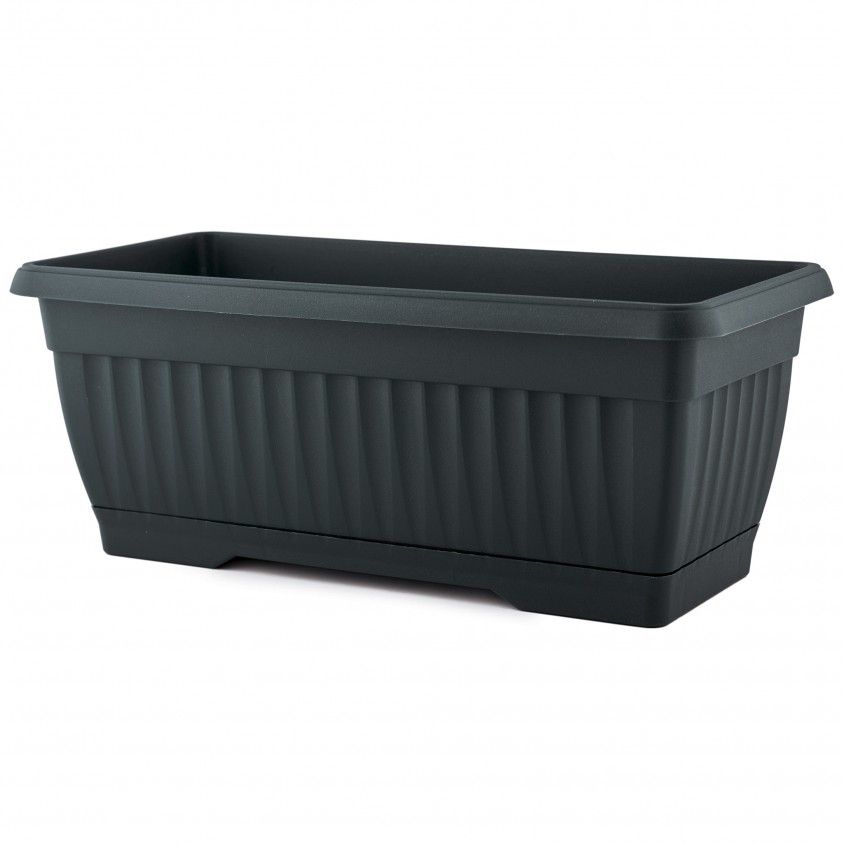 Floreira com Prato 62x20x17cm 11.5L