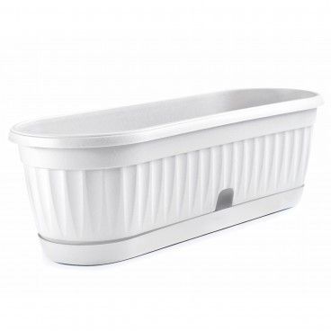 Floreira com Prato 32x11.5x8.5cm 2L