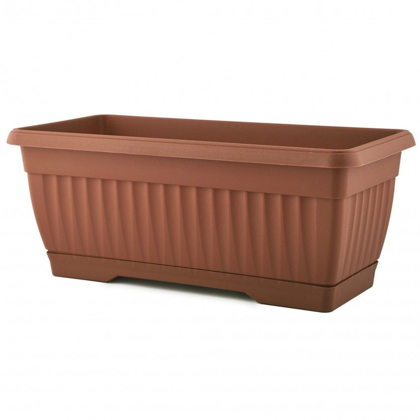 Floreira com Prato 62x20x17cm 11.5L