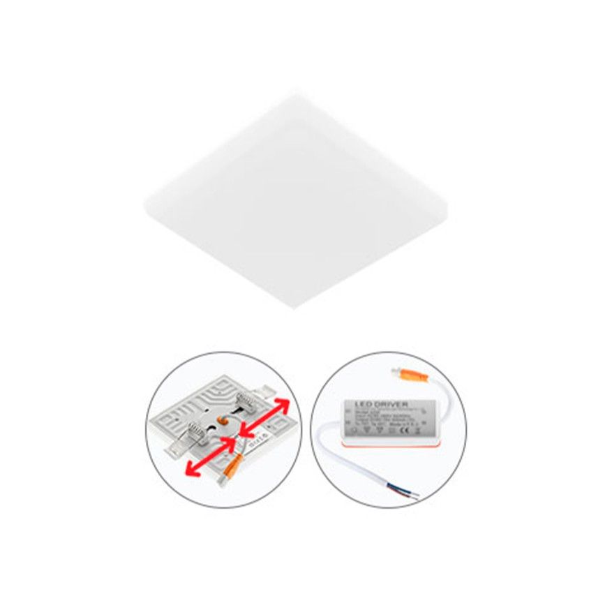 Foco LED Quadrado de Encastrar Lumit Rupia 4000K