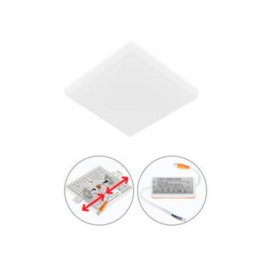 Foco LED Quadrado de Encastrar Lumit Rupia 4000K