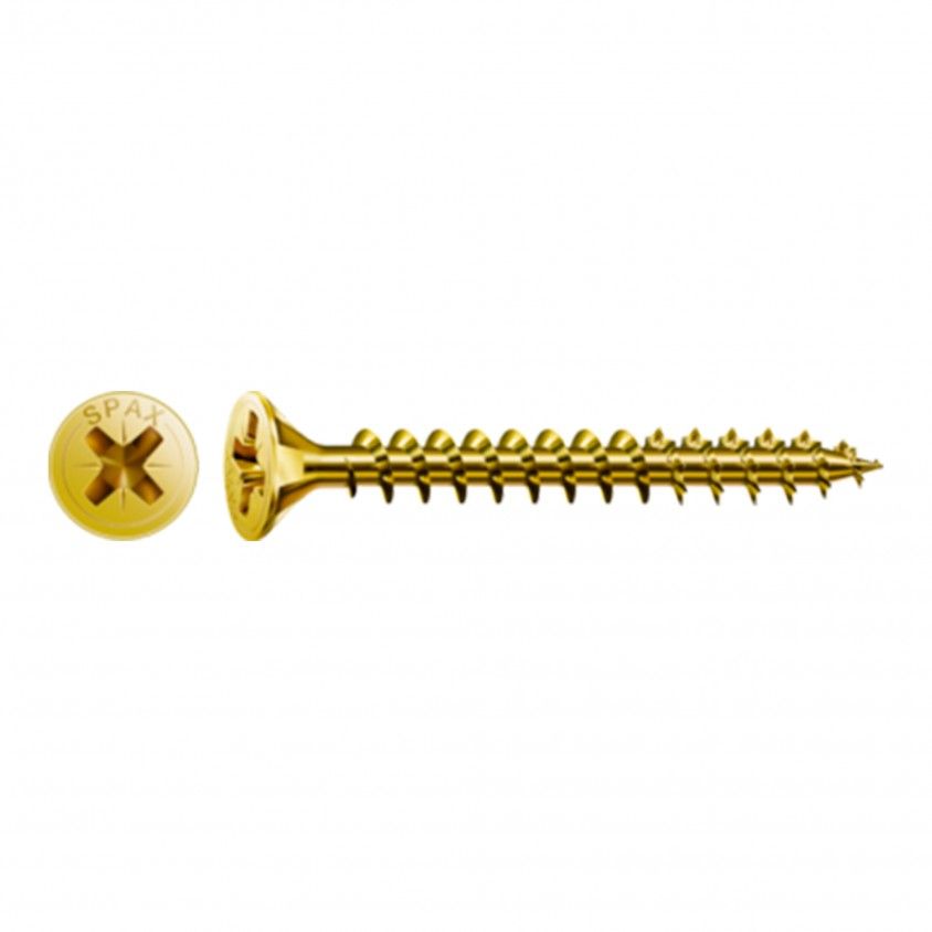 Parafuso Cabea Chata Spax Amarelo 50un
