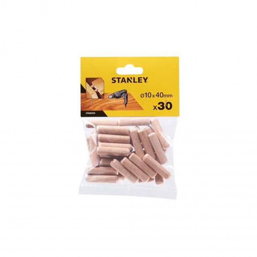 Pernos para Madeira Stanley 10x40mm 30un Pernos para Madeira Stanley 10x40mm 30un