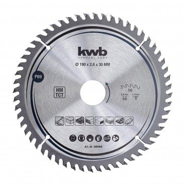 Kwb Disco Serra Circular Preciso HM 190x30 56 Dentes