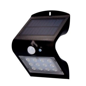 Aplique de Parede Solar de Exterior Recarreg�vel com Sensor 1,5W 220LM