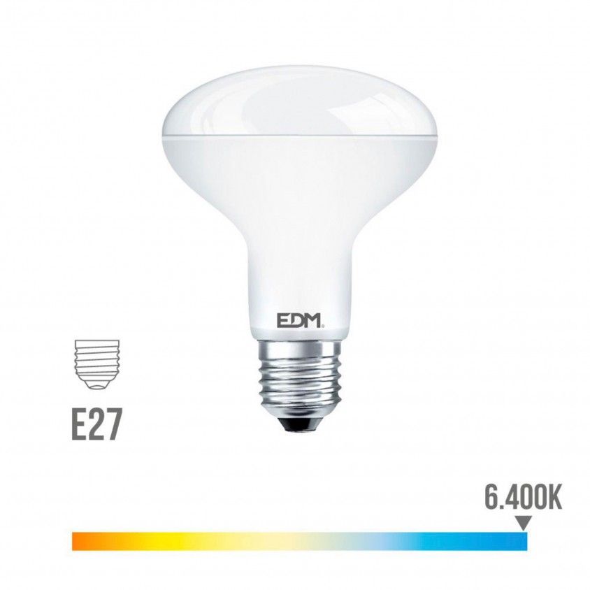 Lmpada Led 10W 810 Lumens 6400K Refletora R80 E27