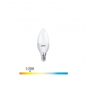 Lmpada Led 7W 600 Lumens 3200K Vela E14