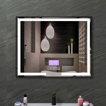 Espelho de casa de banho led 160×80cm + bluetooth