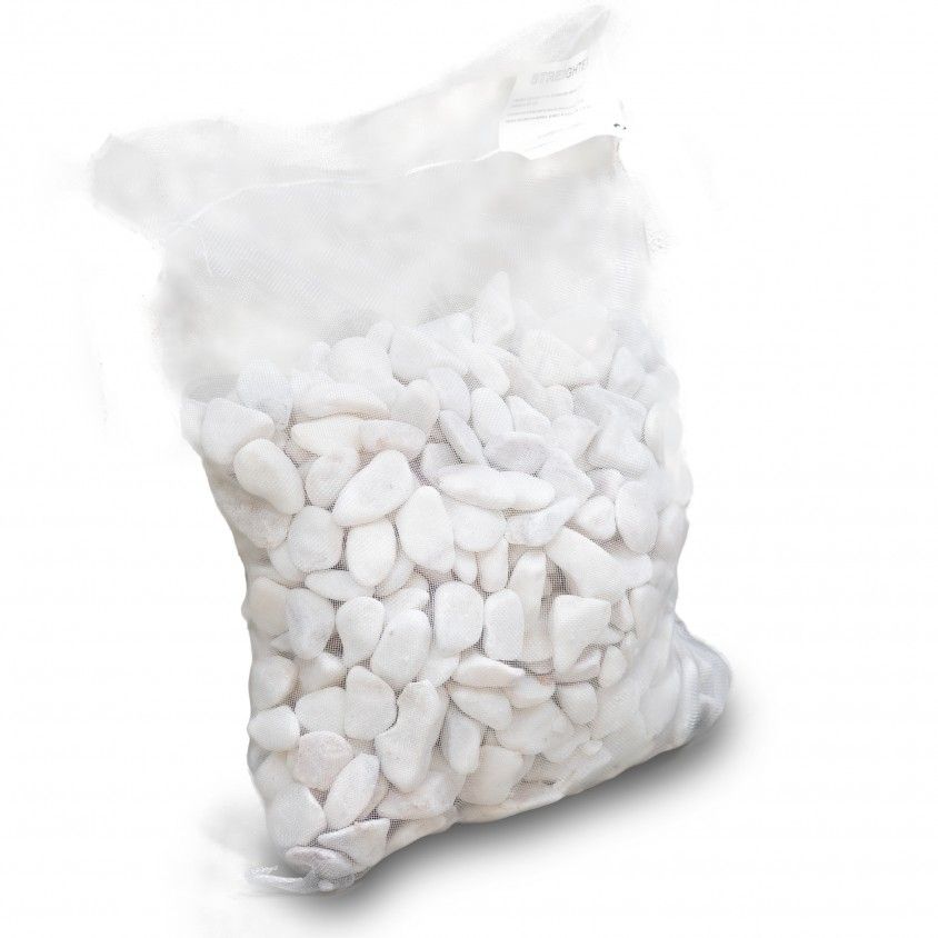 Pedra Decorativa Mrmore Branco Rolado 25kg
