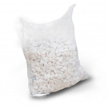 Pedra Decorativa Mrmore Branco Rolado 25kg