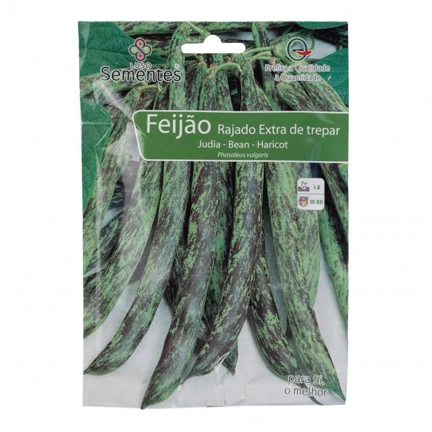 Semente Feijo Rajado Extra Trepar 100gr