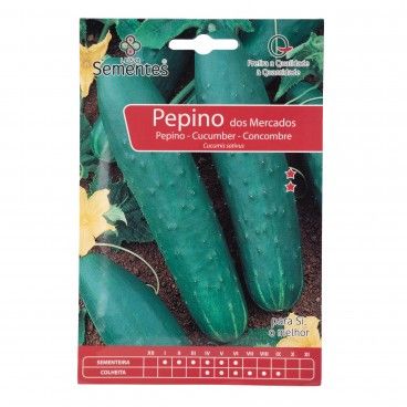 Semente Pepino Mercados 10gr