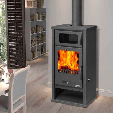 Salamandra a Lenha Troy com Forno 8Kw Salamandra a Lenha Troy com Forno 8Kw