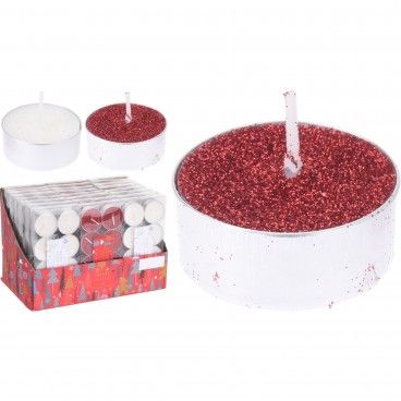 Velas Glitter 37mm Sortidas