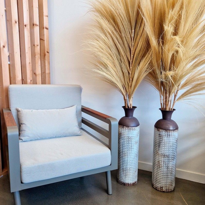 Jarra Decorativa Prateada/R�stica