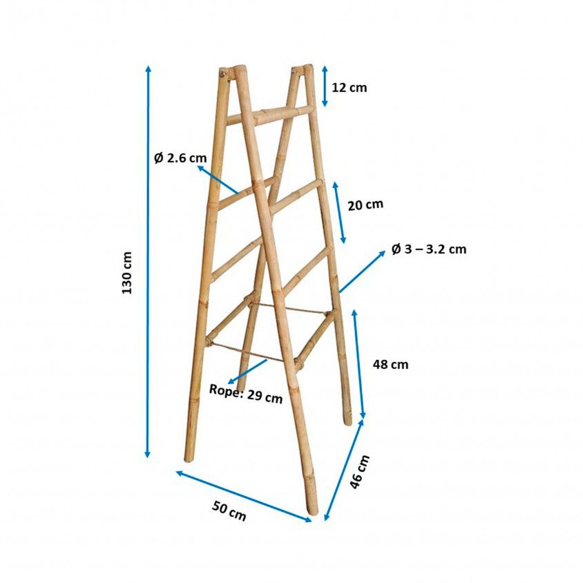 Escada Dupla Bambu