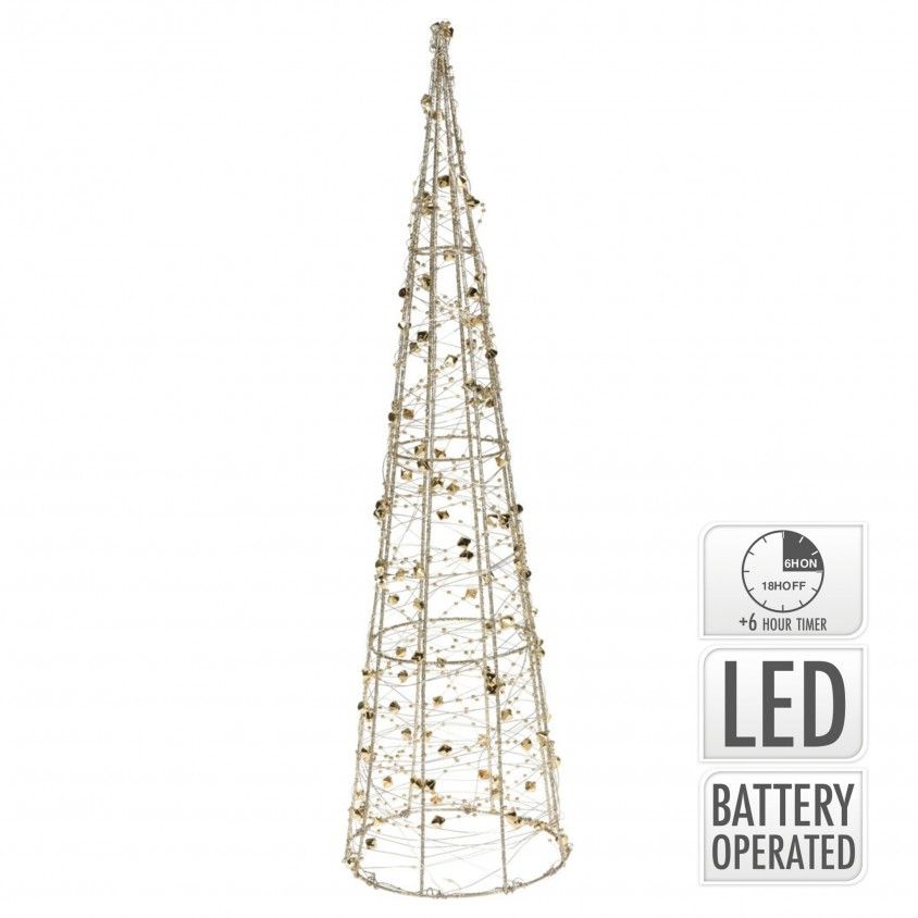 Cone Dourado com Led