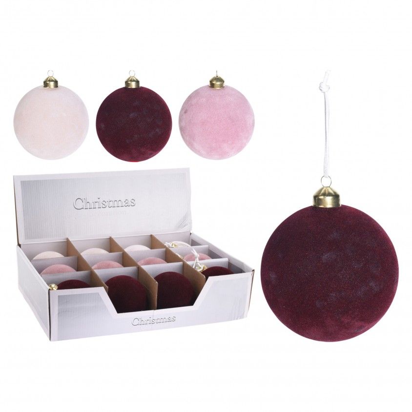 Bola de Natal Veludo 80mm Sortida Bola de Natal Veludo 80mm Sortida