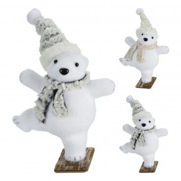 Decorao de Natal Urso Polar 28cm Sortido