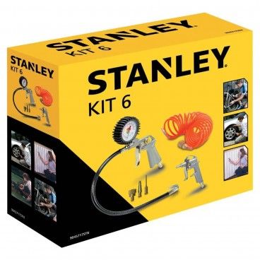 Acessrios de Ar Comprimido Stanley Kit de 6 Peas