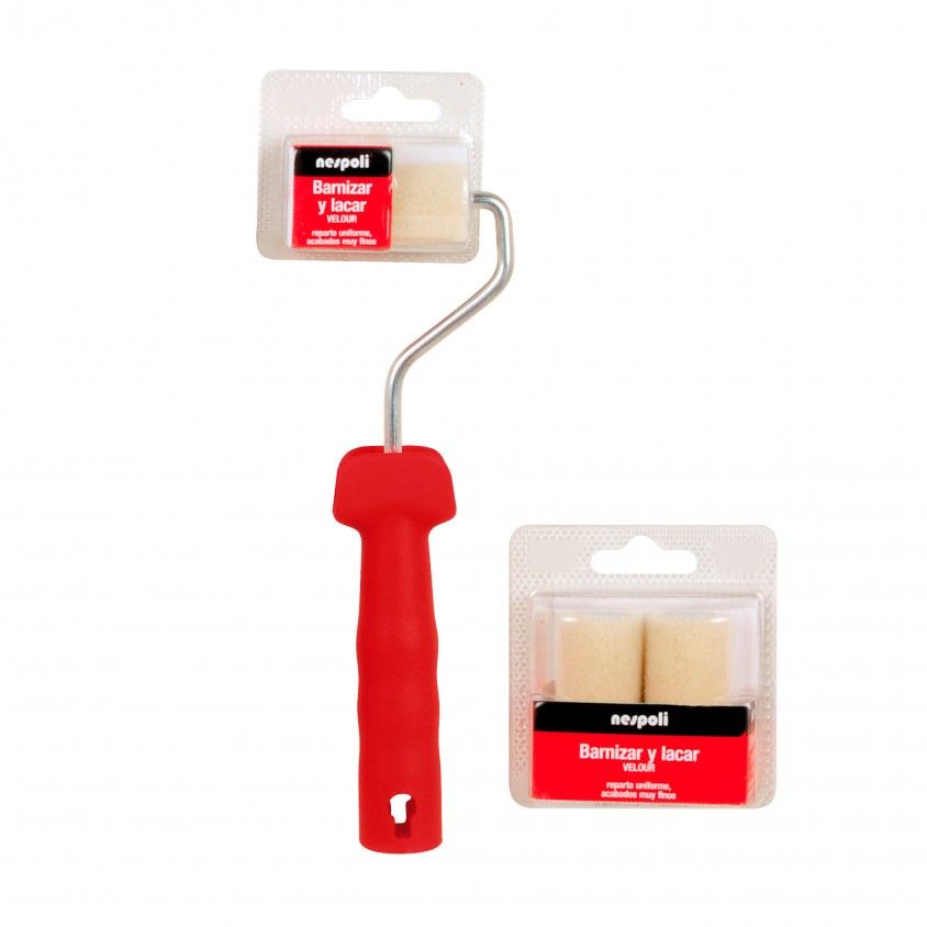 Recarga Mini Rolo Nespoli Velour Envernizar e Lacar