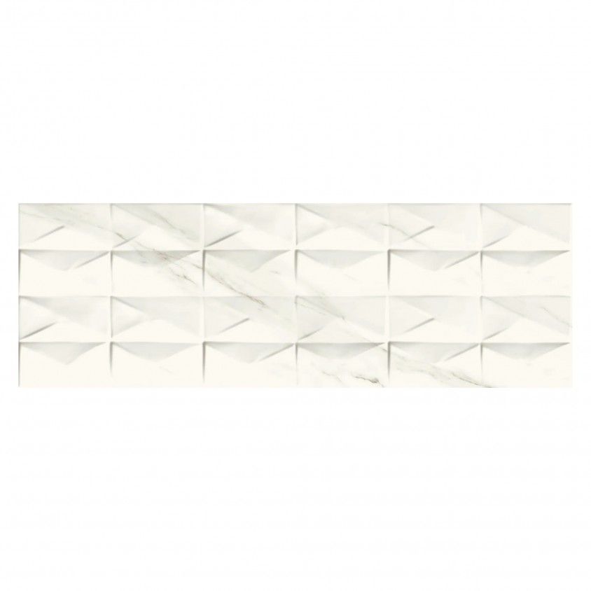 Revestimento Revigres Calacatta Gift Bianco Brilho Retificado 30x90