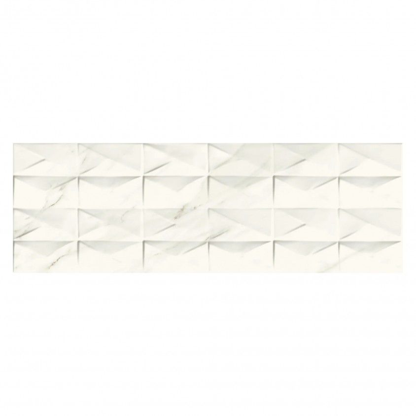 Revestimento Revigres Calacatta Gift Bianco Brilho Retificado 30x90