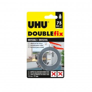 Fita Doublefix UHU Invisivel 1.5m x 19mm