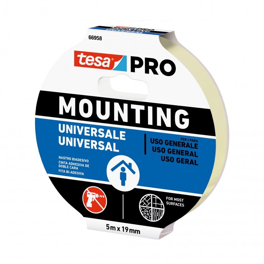 Fita Adesiva Dupla-face Tesa Mounting Pro Universal 5mx19mm