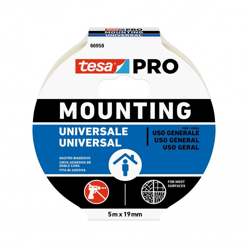 Fita Adesiva Dupla-face Tesa Mounting Pro Universal 5mx19mm