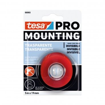 Fita Adesiva Dupla-face Tesa Mounting Pro Transparente 5mx19mm