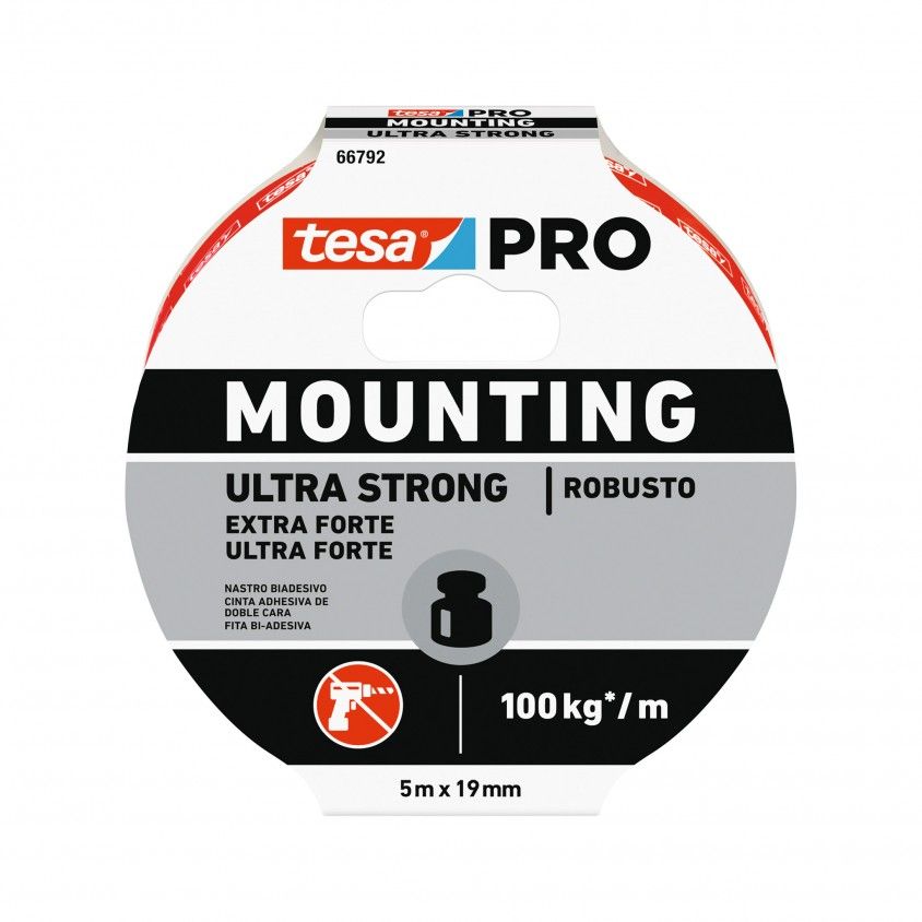 Fita Adesiva Dupla-face Tesa Powerbond Extraforte 5mx19mm