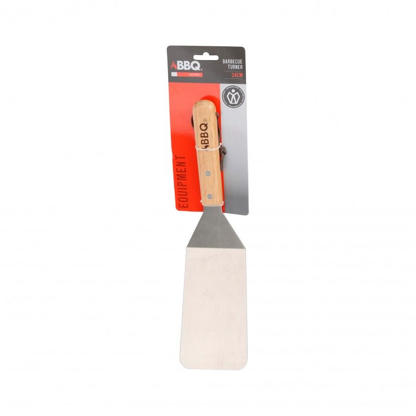 Esptula para Churrasco 34cm com Cabo de Madeira