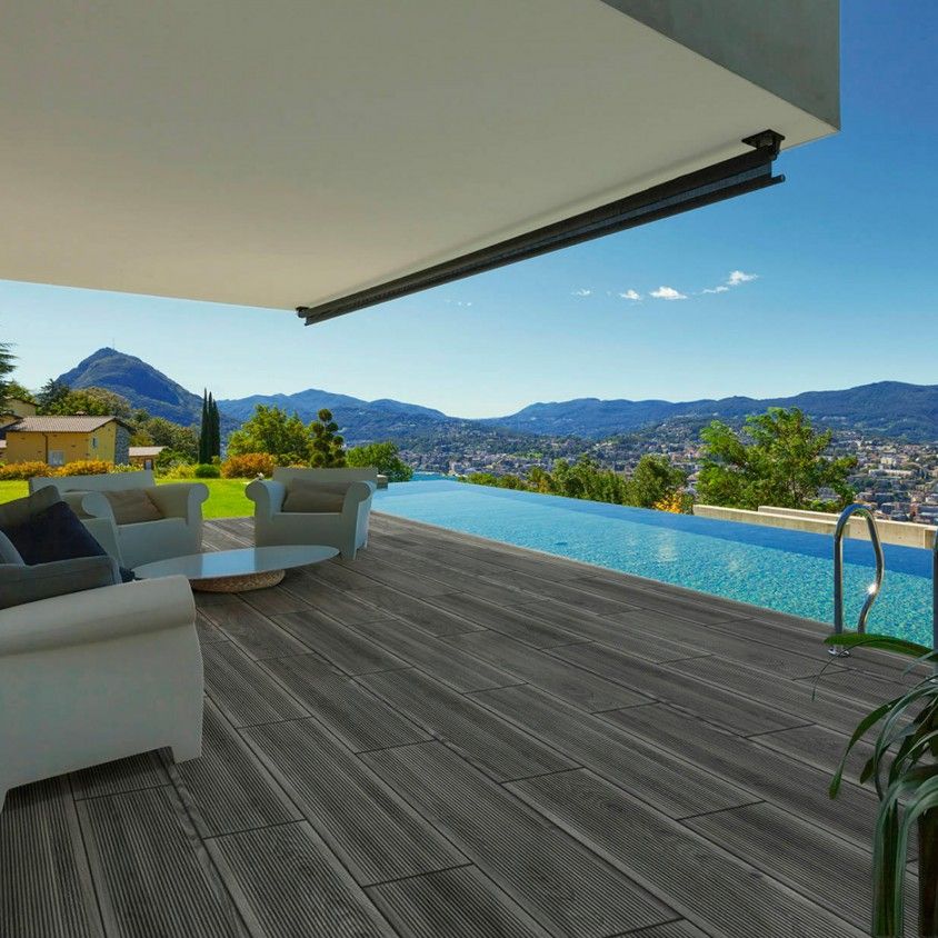 Pavimento Hispania Deck Toronto Gris 20x60