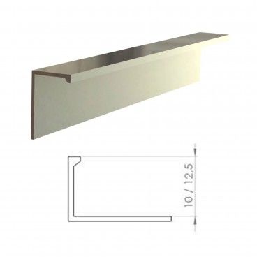 Perfil Aluminio Listelo L 10mm 2.6m