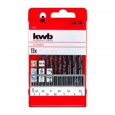 Kwb Jogo Brocas Laminadas 1.5-6.5mm 13uni