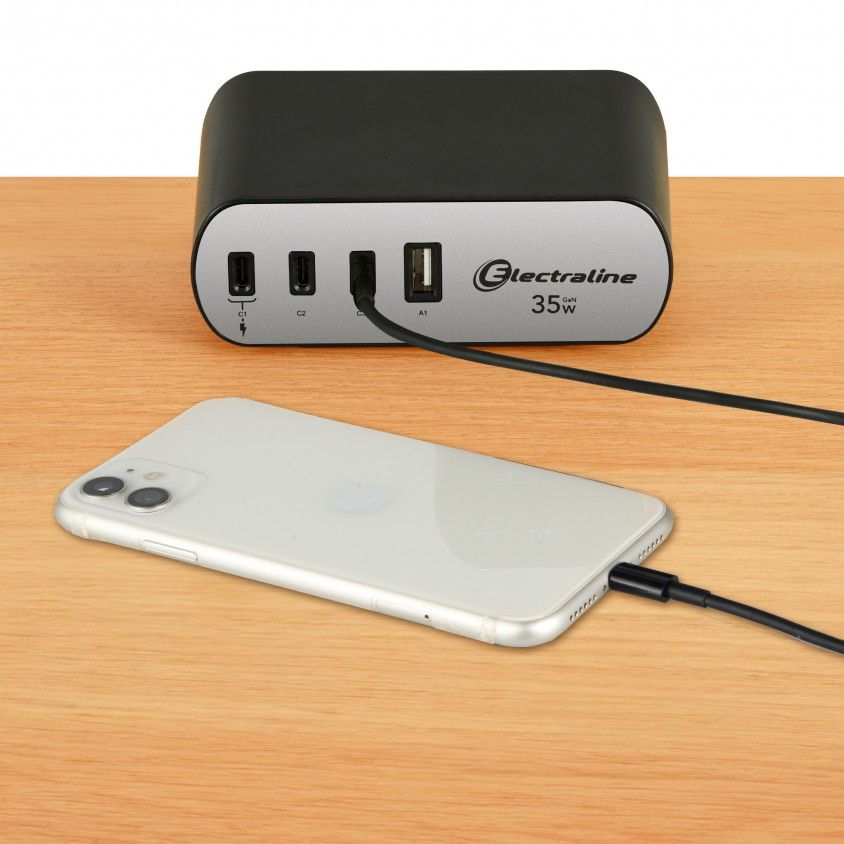 Bloco Tomada Electradock Compacto para Fixar 35W Bloco Tomada Electradock Compacto para Fixar 35W