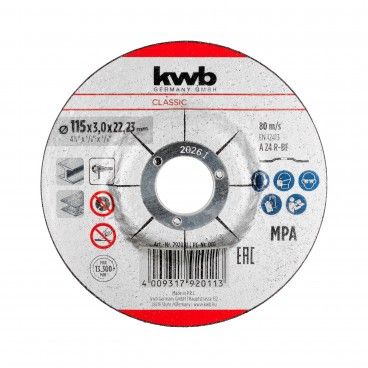 KWB Disco Corte Metal  115x22.23mm