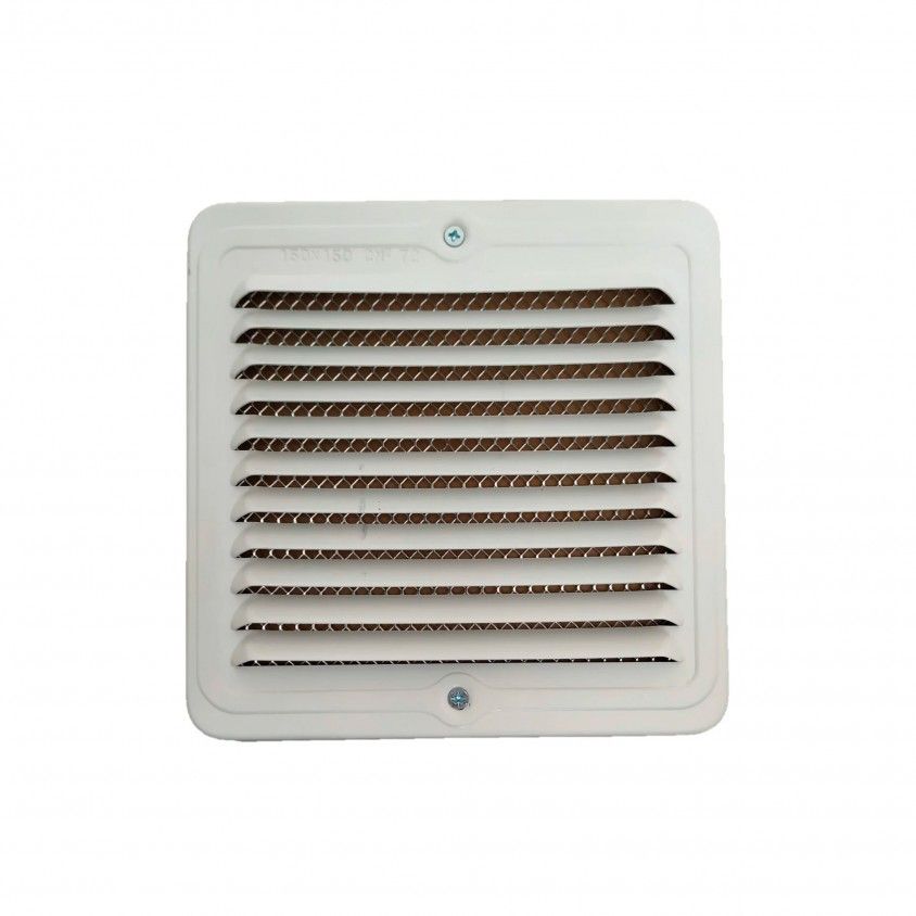 Grelha Ventilao Odem Alumnio Branco c/ Rede