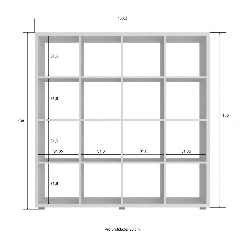 Estante Kubos Plus 16