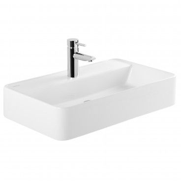 Lavatrio 60x35 Sanindusa Sanlife com Furo Torneira