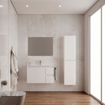 Mvel de WC Ninapro com Lavatrio e Espelho