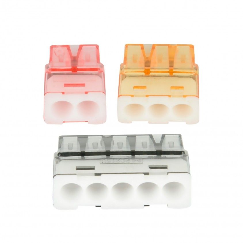 Kit 80 Conectores Automticos 50x2 + 20x3 + 10x5 Electraline