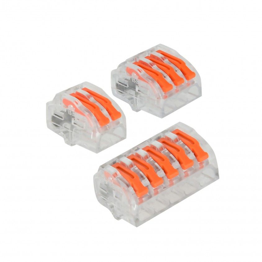 Kit 45 Conectores w/ Lever 20x2 + 15x3 + 10x5 Electraline