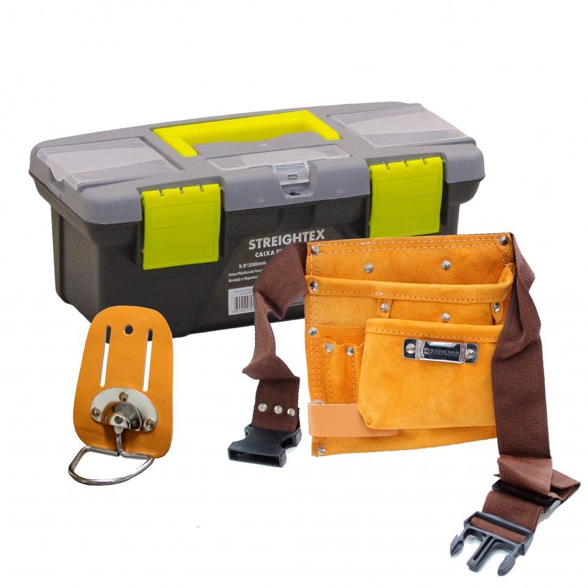 Pack Mala de Ferramenta + Bolsa + Suporte Martelo Pack Mala de Ferramenta + Bolsa + Suporte Martelo