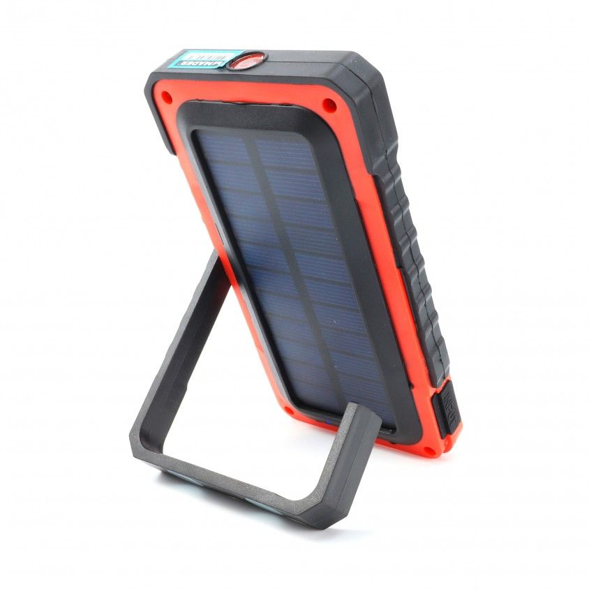 Lanterna Solar Recarregvel Mader 5W COB+1LED c/ Powerbank 4Ah
